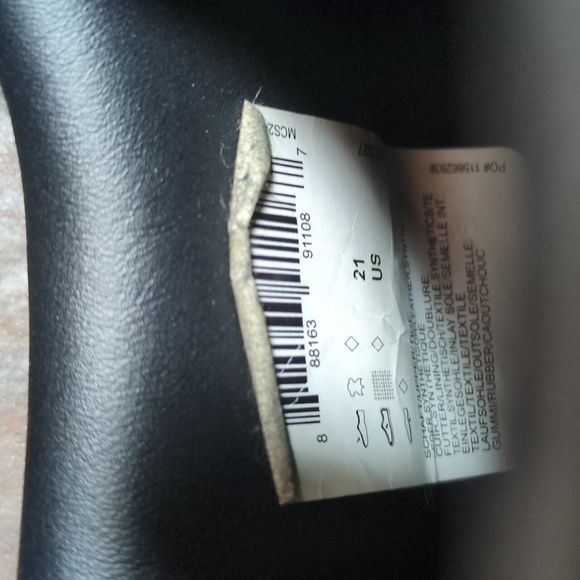 Adidas Stan Smith Black Low Top Sneakers Size 21 - Picture 10 of 12